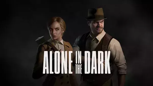 Jodie Comer and David Harbour in Alone in the Dark