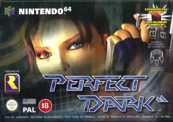 Perfect Dark N64 box