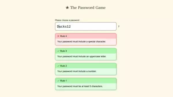 Password Game screenshot