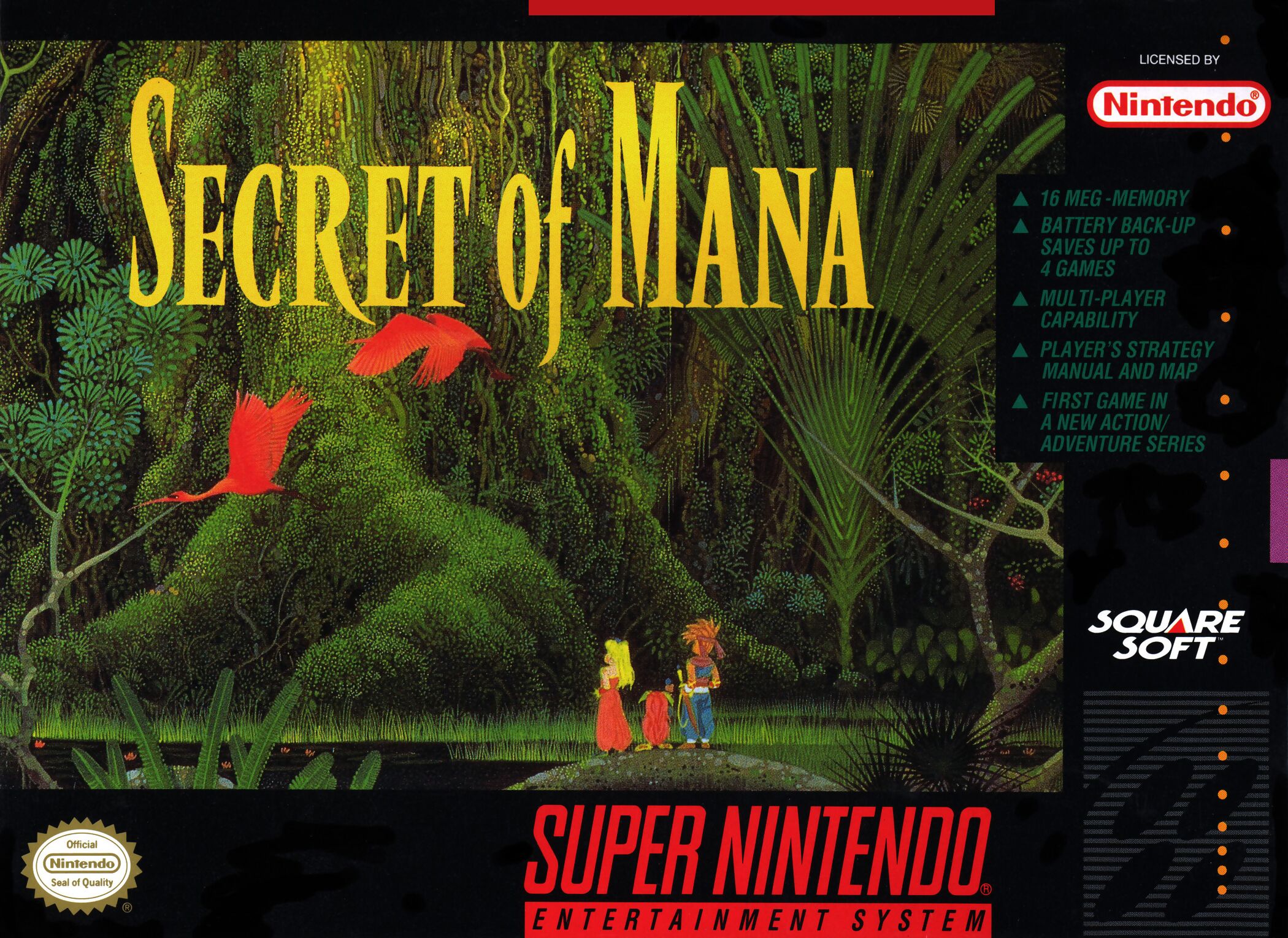 Trials of Mana secret of Mana 2 Super Nintendo SNES 