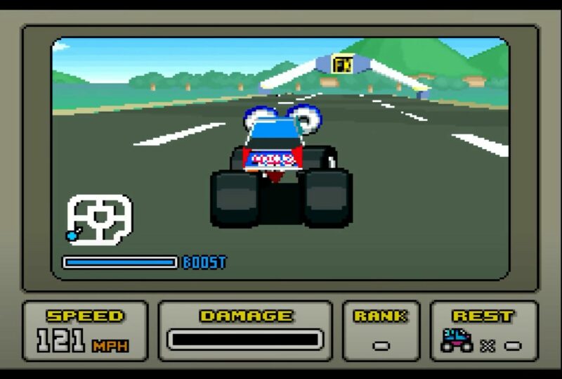 Stunt Race FX (Wildtrax) SNES 1994