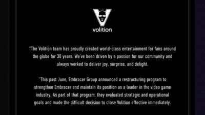 Volition farewell statement