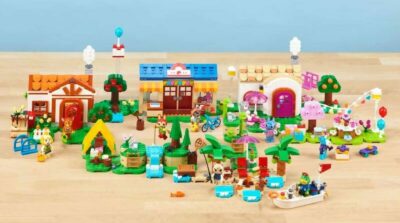 The five Lego Animal Crossing sets