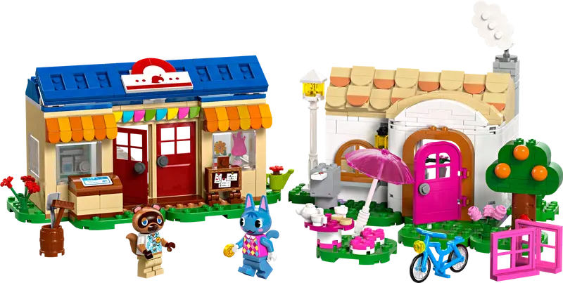 Lego Animal Crossing sets Nook's Cranny and Rosie's House